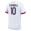 Maillot de Supporter Paris Saint-Germain Dembele 10 Extérieur 2024-25 Pour Enfant